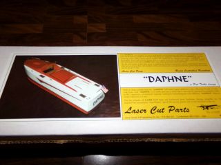 Dare Design/pat Tritle,  Daphne,  18 Inch Wooden Model Runabout Laser Cut Boat Kit