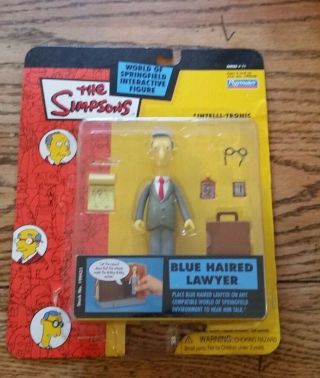 The Simpsons Intelli - Tronic Voice Activation Blue Haired Lawyer (opened)