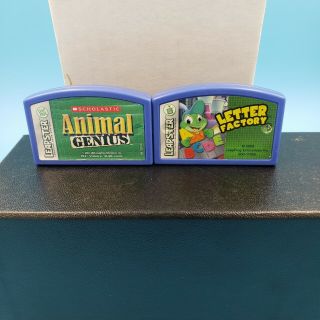 Leapfrog Leapster 2 L Max Game - Animal Genius And Letter Factory - 2 Games