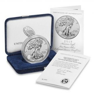 American Eagle 2019 One Ounce Silver Enhanced Reverse Proof Coin - Confirmed