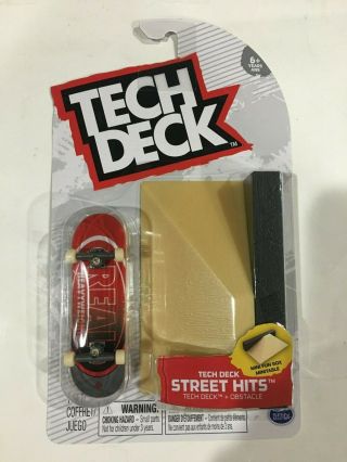 Tech Deck Street Hits Mini Skateboard Fingerboard Finesse Wedge Ramp,  Obstacle