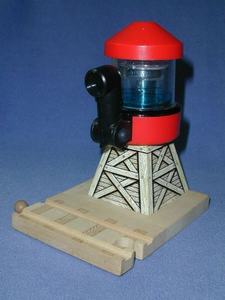 Red Water Tower For Train Set Thomas Wooden Railway Exc Shape Fast Ship
