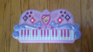 Disney Princess Pink Musical Keyboard Piano With Lights & Instrument Sounds