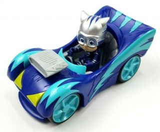 Pj Masks Turbo Blast Racer Car Vehicle Blue Cat - Car W/ Catboy Action Figure