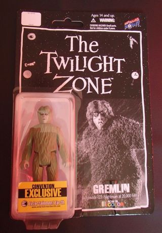 Vhtf The Twilight Zone 3.  75 " Action Figure Gremlin Toy In Color Moc 13/456