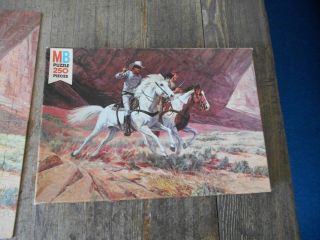 Vintage 1980 MB The Legend of the Lone Ranger jigsaw puzzle 4182 - 1 COMPLETE 2