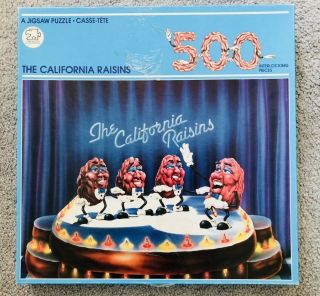 The California Raisins 500 Piece Jigsaw Puzzle American Publishing Complete Vtg