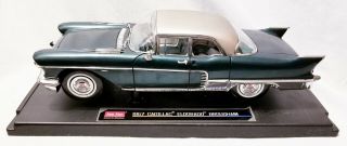 Sun Star 1:18 1957 Green Diecast Cadillac Eldorado Brougham W/box/display Stand