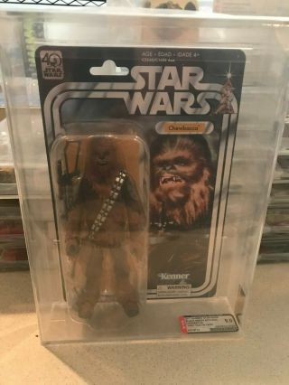 2017 Star Wars Black Series 40th Anniversary Vintage Chewbacca Afa U9.  0
