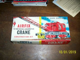 Airfix 15 Ton Diesel Locomotive Crane Construction Kit Oo & Ho Scale Mib