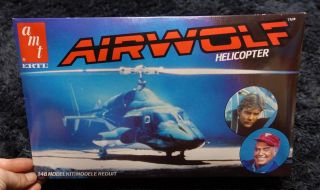 Airwolf 1/48 Amt Model Kit Air Wolf Helicopter
