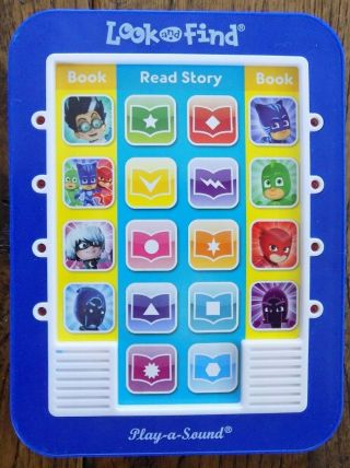 Pj Masks Play - A - Sound Story Reader Replacement Look And Find