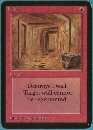 Tunnel Alpha Heavily Pld Red Uncommon Magic Gathering Card (id 68733) Abugames