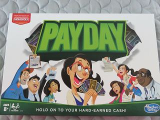 Payday Board Game From The Makers Of Monopoly,  For 2 To 4 Players,  Ages 8,