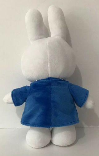 Miffy Plush Bunny Rabbit Stuffed Singing Talking Easter Toy Sound Blue Dress 12” 3