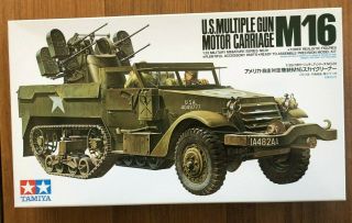 Tamiya M16 U.  S.  Multiple Gun Motor Carriage 1/35 Scale No.  81
