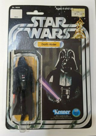 Kenner Star Wars Darth Vader Action Figure - 12 - Back - 1977
