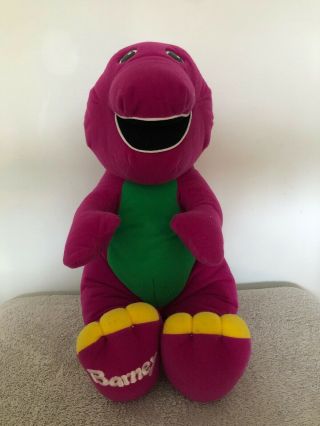 Playskool 1998 Interactive Talking Singing Play Along Barney Dinosaur Plush Doll