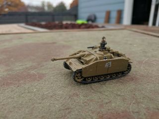 2 painted plastic German StuG III G assault guns Flames of War 15mm WW2 2