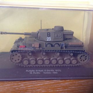 Eaglemoss Panzer Pz.  Kpfw.  Iv German Wwii Tank 1/43