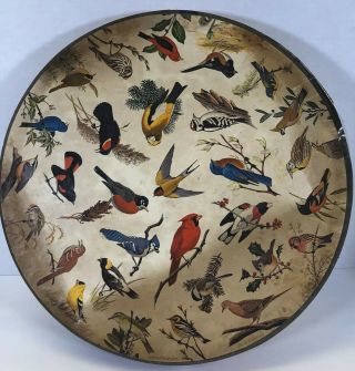 Vintage 1965 Springbok Circular Jigsaw Puzzle Song Birds