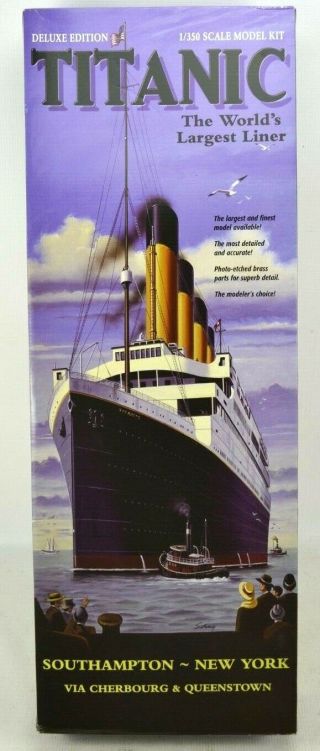 Deluxe 30 " White Star Line Rms Titanic 1/350 Scale Minicraft Model Kit Large