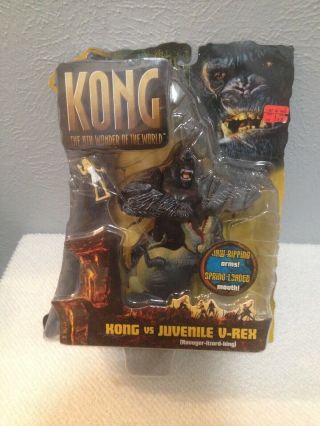 King Kong Movie Kong Vs Juvenile V - Rex 8th Wonder Of The World Playmates Nib