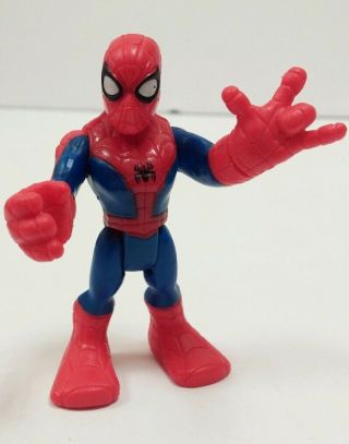Marvel Playskool Hero Adventures Mini Figure Spider - Man 2.  5 " Cake Topper