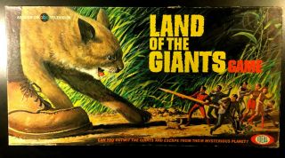 Ideal 1968 Land Of The Giants Board Game Complete - Contents - Box Vg,