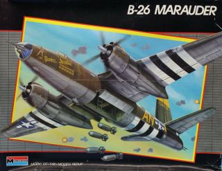 Monogram 1:48 B - 26 Marauder Plastic Aircraft Model Kit 5506ux