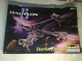 Revell 85 - 3621 1/72 Babylon 5 Starfury Mk 1 Model Kit Read Open Box No Res