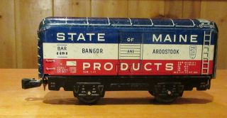 Vintage Marx Tin State Of Maine Products Car Bar 4494