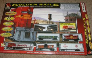 Golden Rails Train Set Life Like Ho Scale 38 " Track Circle 5 Unit.