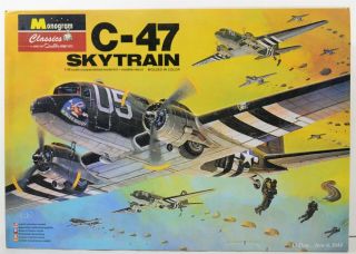 Monogram 1/48 C - 47 Skytrain Model Kit - 85 - 5607 Opened Box