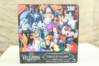 Disney Villains Puzzle 200 Piece Circle Villians
