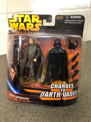 Star Wars Anakin Skywalker To Darth Vader Revenge Of The Sith Rare Action Figure