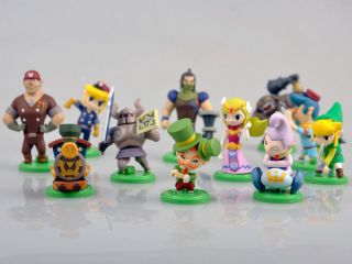 12pcs/set Furuta Choco Egg The Legend Of Zelda Link Mini Pvc Figures Play Gift
