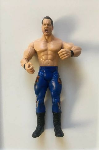 Chris Benoit Jakks Pacific Wwe Wrestling Figure 2003 Blue Tights Loose