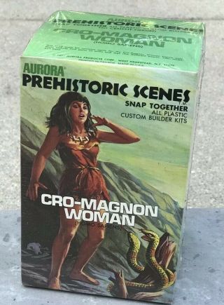 1971 Aurora Prehistoric Scenes Cro - Magnon Woman