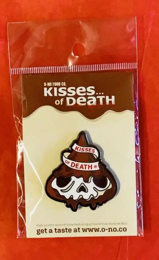 2019 Sdcc Skull Kisses Of Death Mostly Evil Enamel Pin Andrew Bell Limited Nip