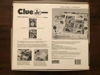 Clue Jr.  Case of the Missing Pet Game by Parker Brothers 1989 complete w/o die 2