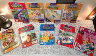 Leapfrog Leappad Learning System 9 Books And Cartridges With Carrying Case
