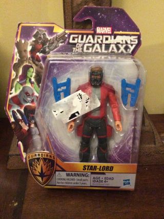 Marvel Animated Guardians Of The Galaxy Star Lord 5 Inch Figure Box Damage