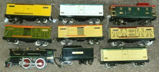Mth Standard 384e Freight Set With 7 500 Series Freight Cars No Boxes