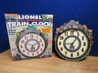 Lionel Modern O 100th Anniversary Train Clock 584840