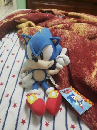 Sonic The Hedgehog Plush Sega Genesis Retro Plush Doll