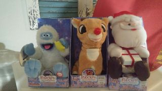 Gemmy Musical Rudolph The Red Nosed Reindeer,  Santa,  Bumble,