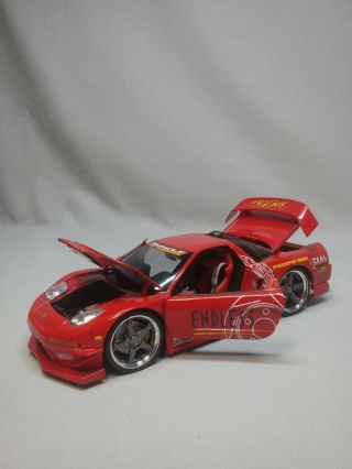 Muscle Machines 2003 Acura Nsx Endless Street Racing Drift Car 1:18 Scale