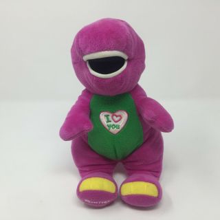 Barney Dinosaur Talking And Singing I Love You 11” Plush Stuffed Animal Toy