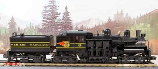 Sunset Models Brass O Scale Western Maryland 3 - Truck Shay Steam Locomotive Ecob